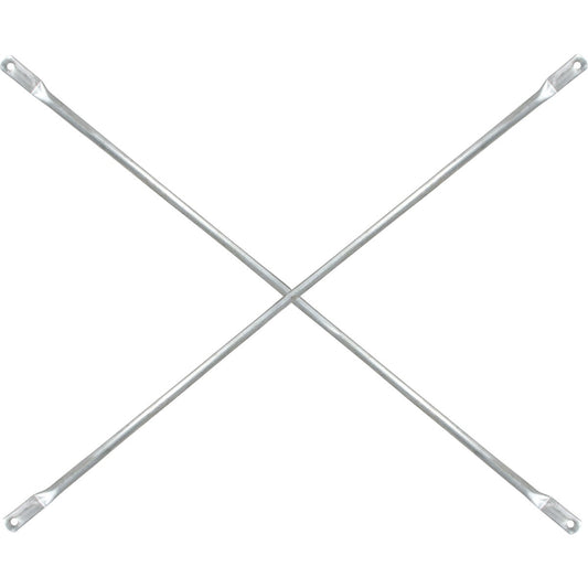 MetalTech 7 Ft. x 4 Ft. Galvanized Steel Scaffolding Cross Brace For Frames