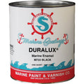 DURALUX Gloss Marine Enamel, Black, 1 Qt.