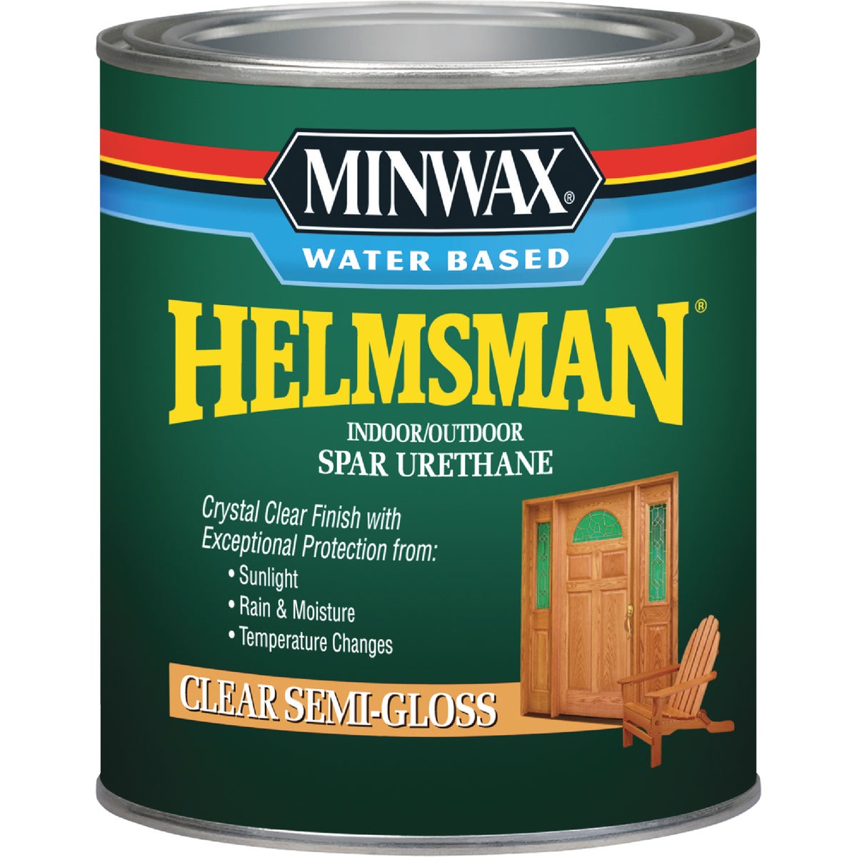 Minwax Helmsman Quart Semi-Gloss Water-Based Spar Interior/Exterior Varnish