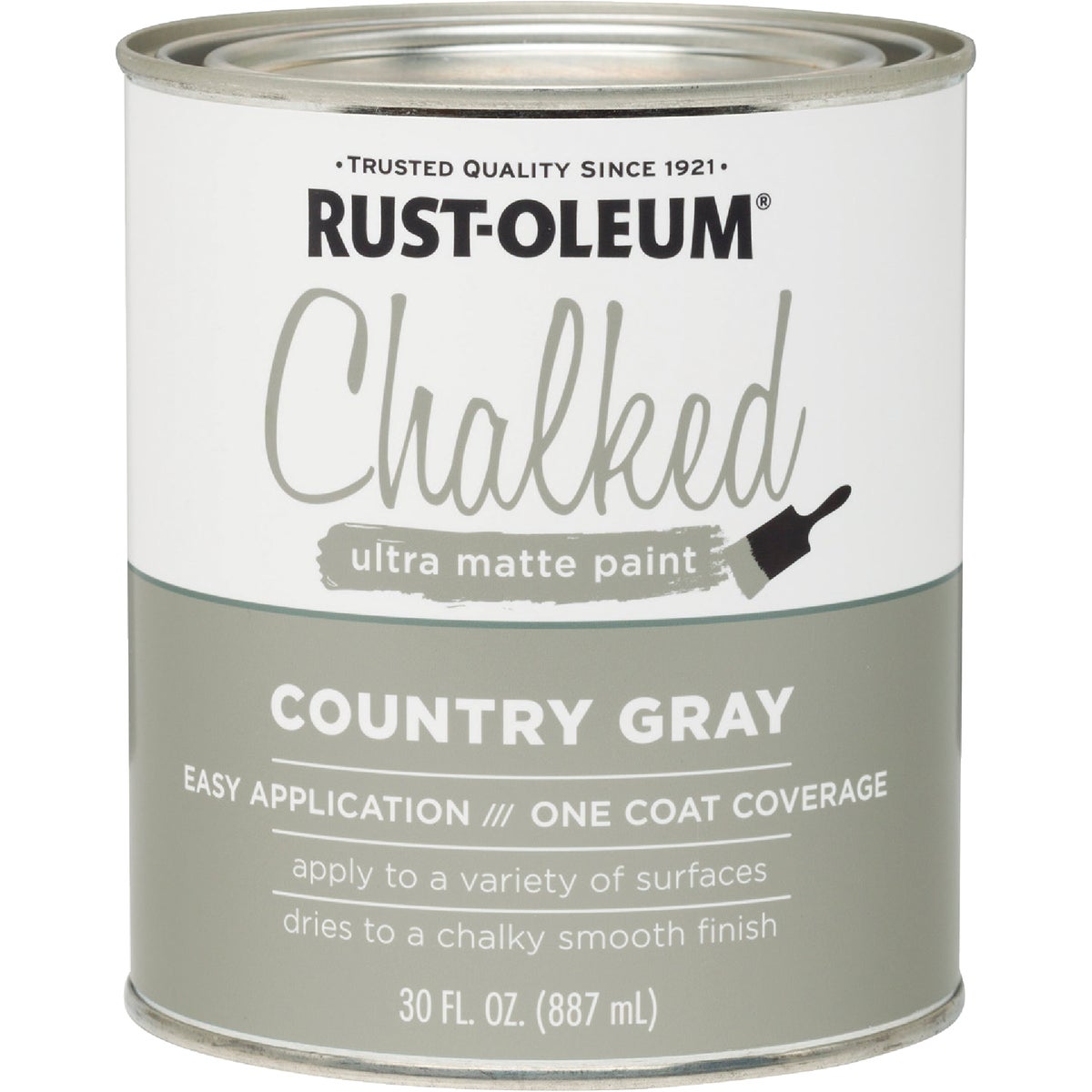 Rust-Oleum Chalked Country Gray Ultra Matte 30 Oz. Chalk Paint