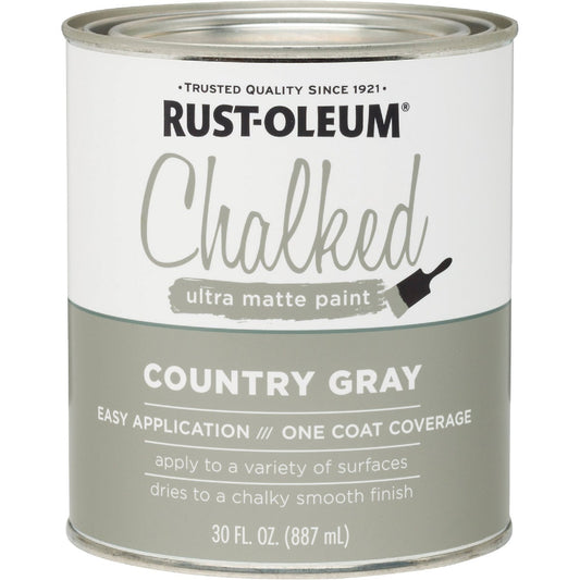 Rust-Oleum Chalked Country Gray Ultra Matte 30 Oz. Chalk Paint