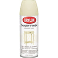 Krylon CHALKY FINISH 12 Oz. Ultra Matte Chalk Spray Paint, Colonial Ivory