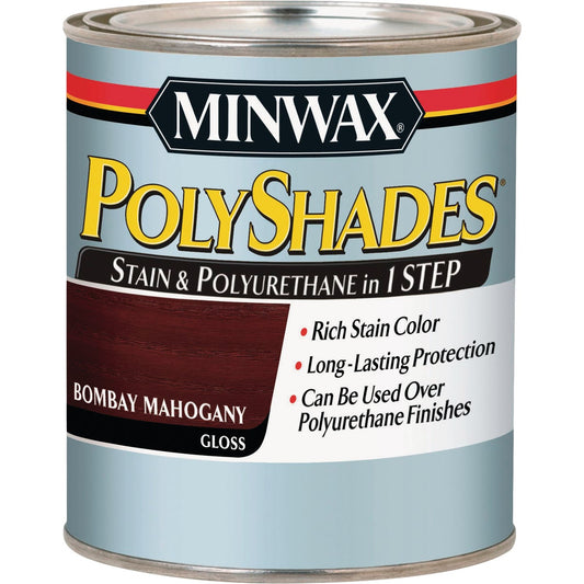 Minwax Polyshades 1/2 Pt. Gloss Stain & Finish Polyurethane In 1-Step, Espresso