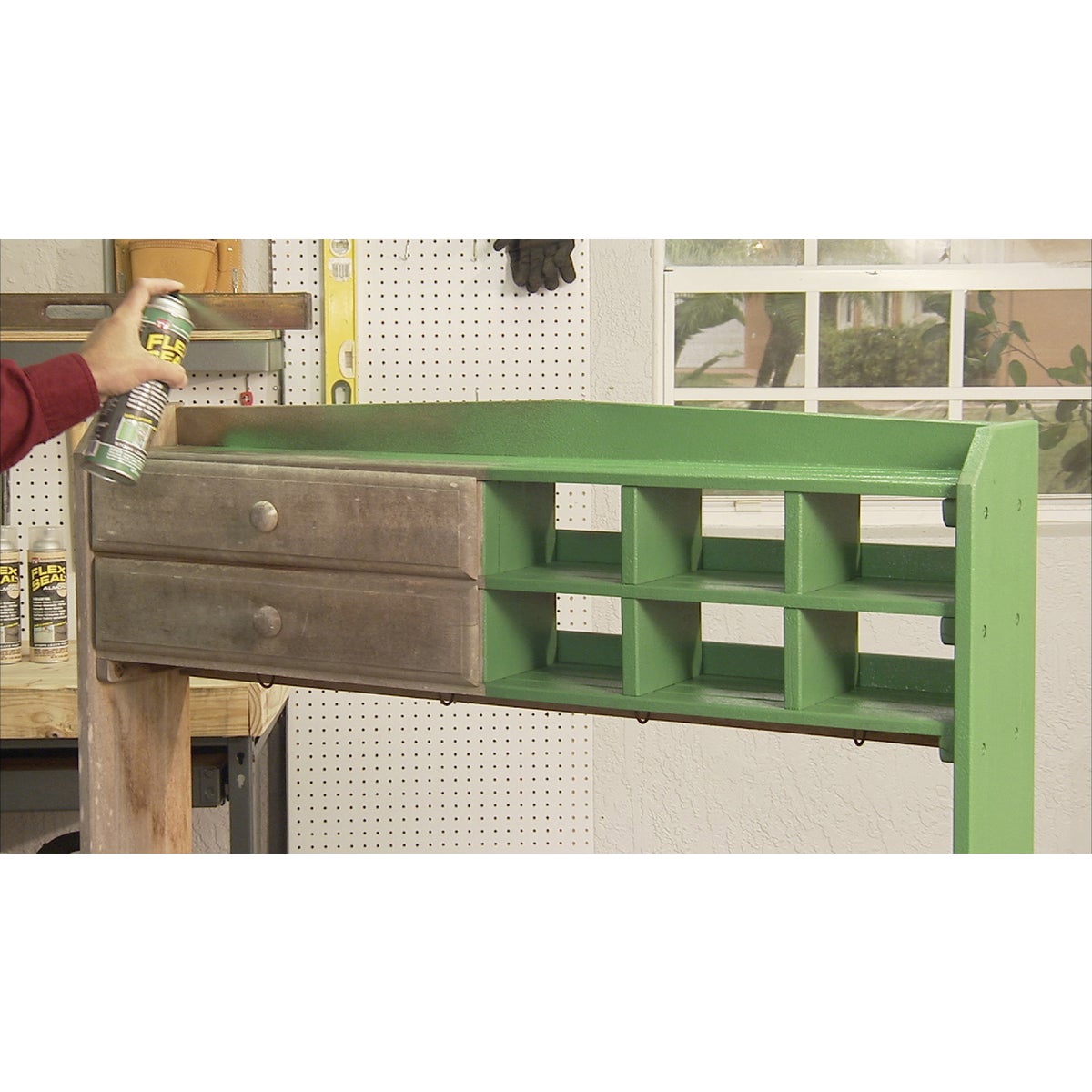 FLEX SEAL 14 Oz. Spray Rubber Sealant, Green