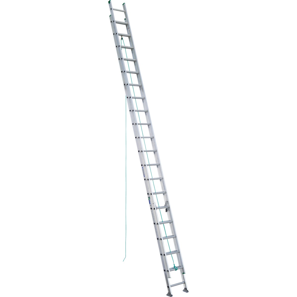 Werner 40 Ft. Aluminum Extension Ladder with 225 Lb. Load Capacity Type II Duty Rating