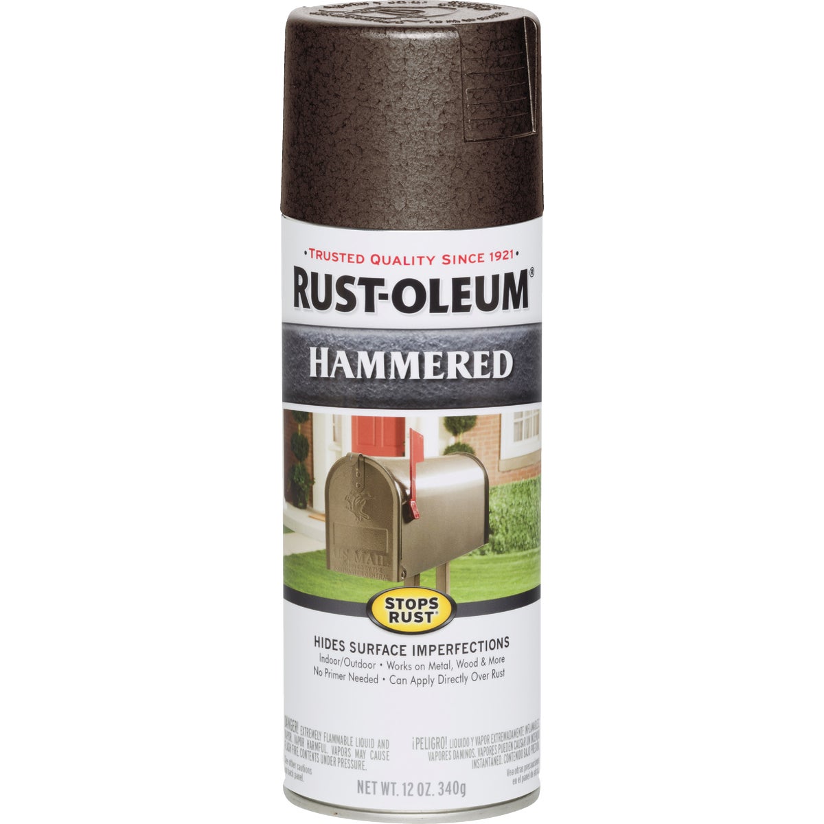 Rust-Oleum Brown Metallic 12 Oz. Hammered Finish Spray Paint