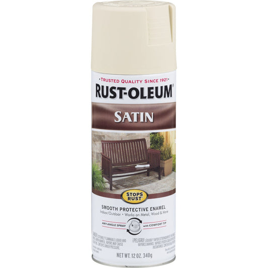 Rust-Oleum Stops Rust Decor 12 Oz. Satin Spray Paint, Almond