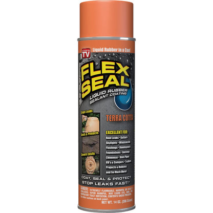 FLEX SEAL 14 Oz. Spray Rubber Sealant, Terra Cotta