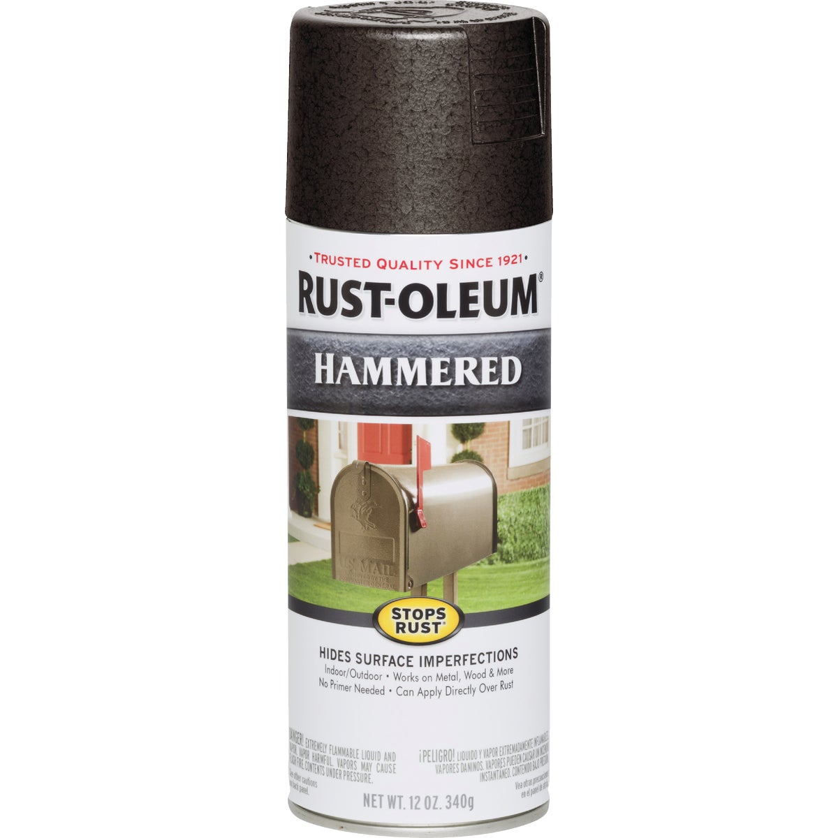 Rust-Oleum Dark Bronze Metallic 12 Oz. Hammered Finish Spray Paint