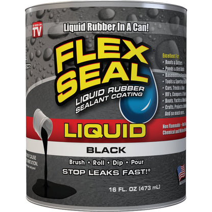 FLEX SEAL 1 Pt. Liquid Rubber Sealant, Black