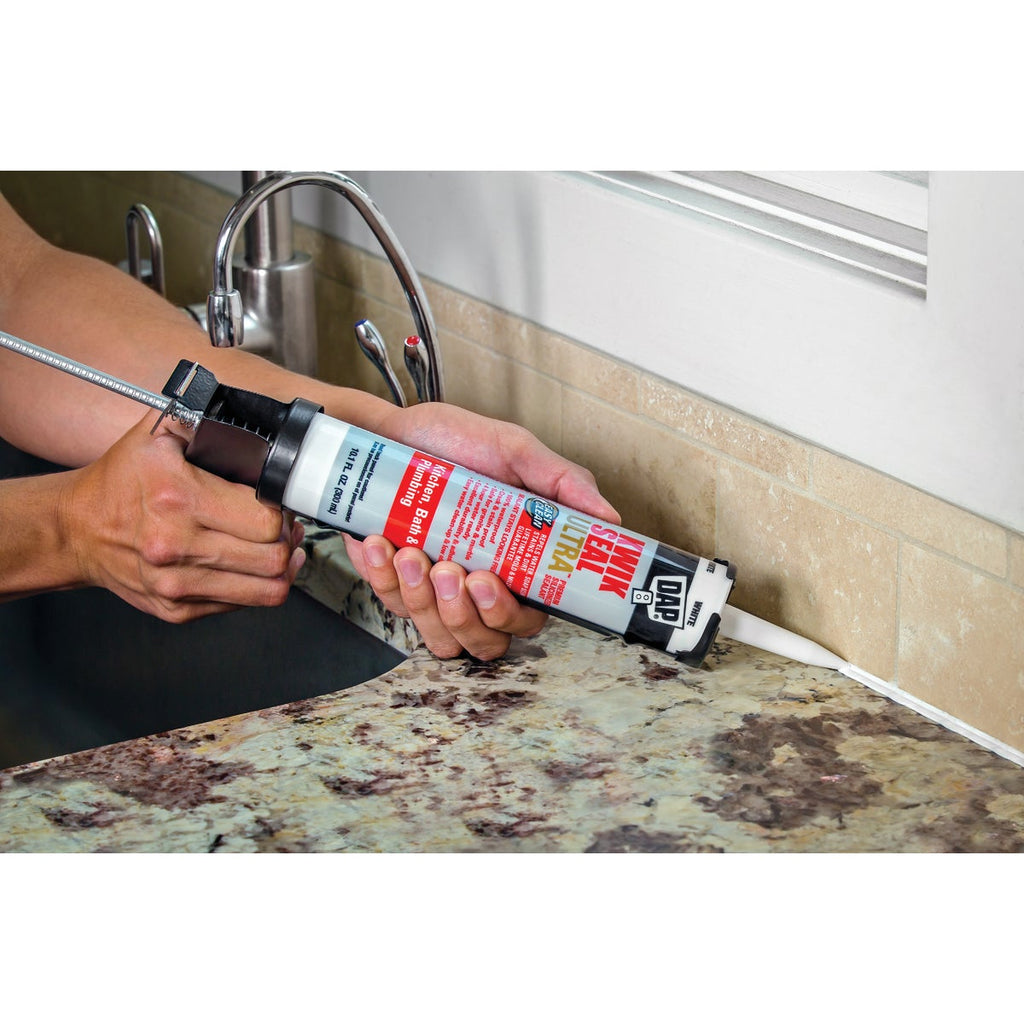 DAP KWIK SEAL ULTRA 10.1 Oz. Biscuit Siliconized Kitchen & Bath Sealant