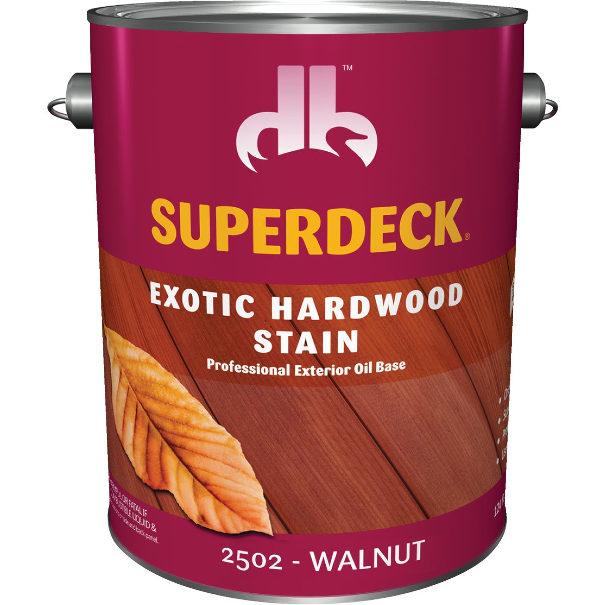 Duckback SUPERDECK Exotic Hardwood Deck Stain, Walnut, 1 Gal.
