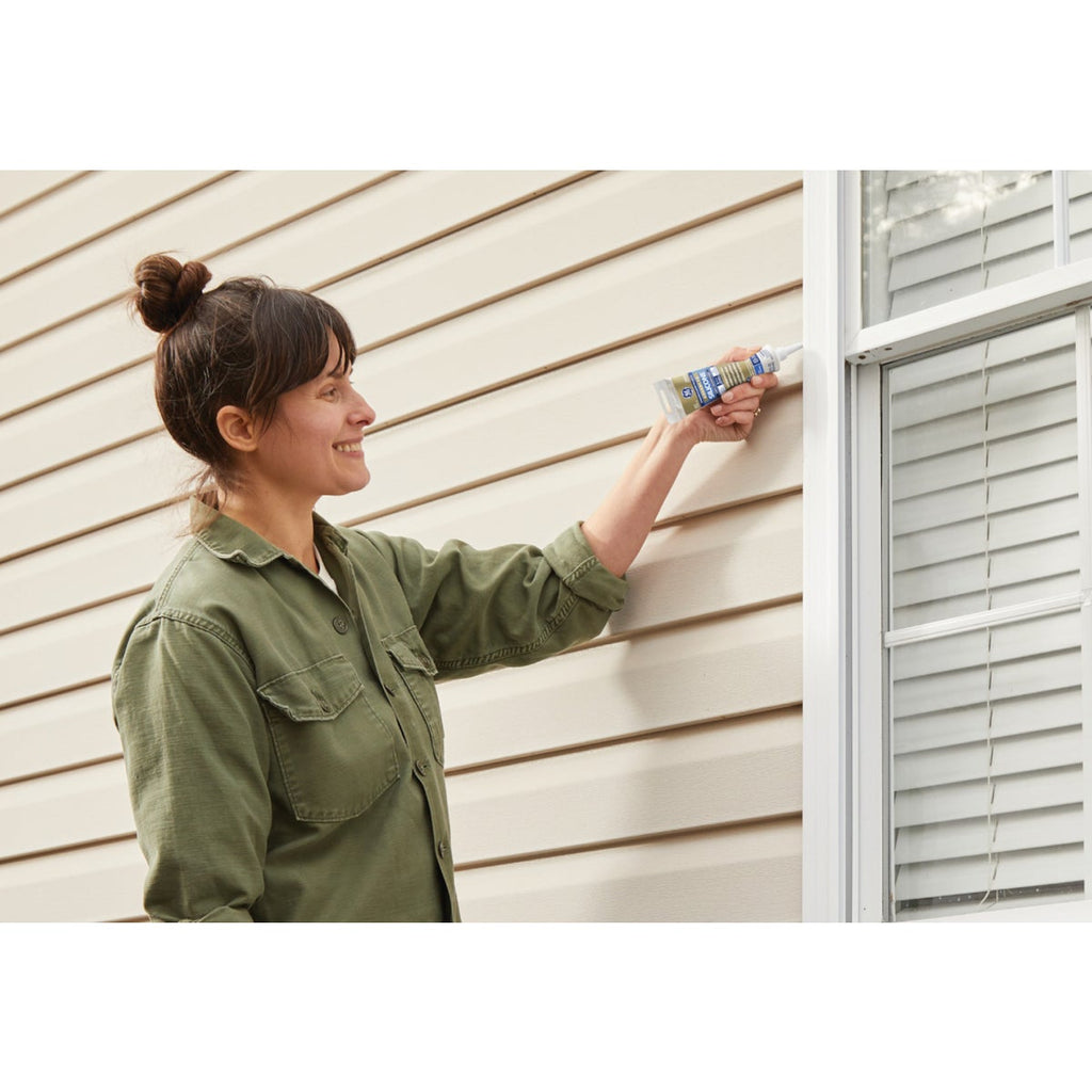 GE Advanced Silicone 2 Window & Door Sealant- Squeeze, White, 2.8oz