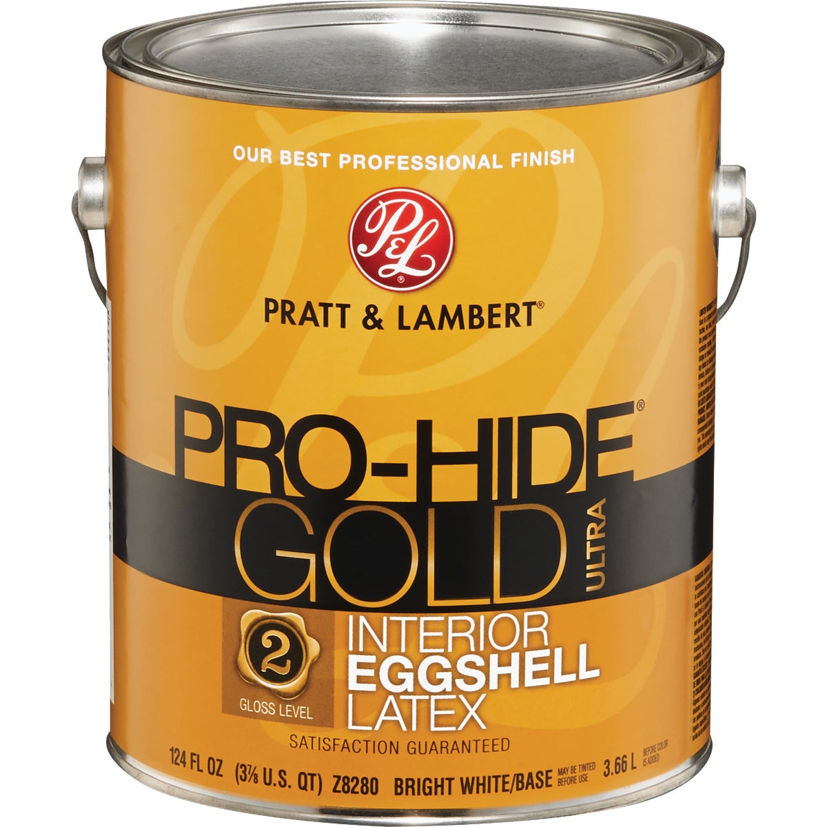 Pratt & Lambert Pro-Hide Gold Ultra Latex Eggshell Interior Wall Paint, Bright White Base, 1 Gal.