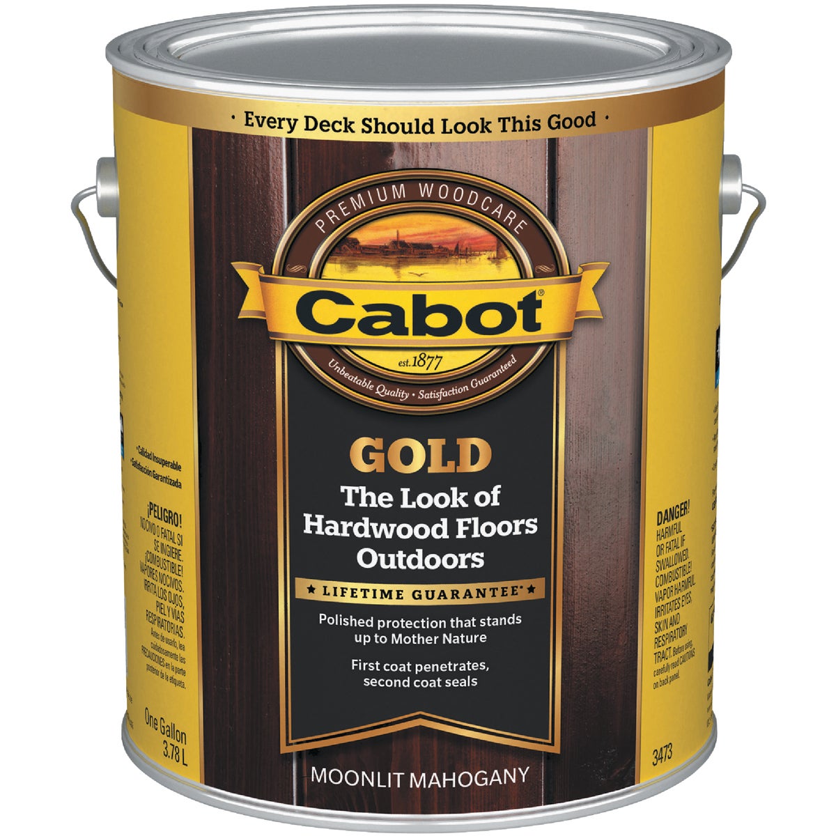 Cabot Gold Exterior Stain, Moonlit Mahagany, 1 Gal.