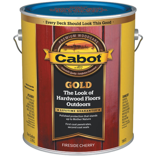 Cabot Gold Low VOC Exterior Stain, Fireside Cherry, 1 Gal.