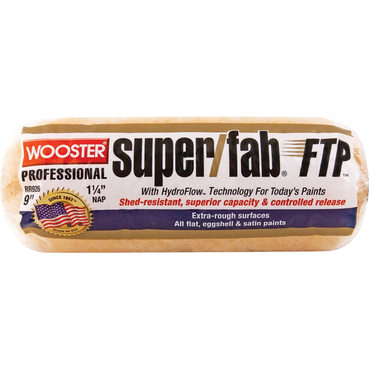 Wooster Super/Fab FTP 9 In. x 1-1/4 In. Knit Fabric Roller Cover