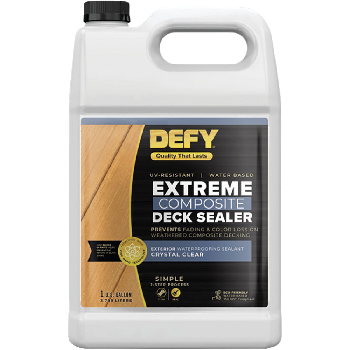 DEFY Crystal Clear Composite Deck Waterproofing Sealer, 1 Gal.