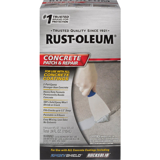 Rust-Oleum Concrete Patch & Repair Kit, Gray, 24 Oz.