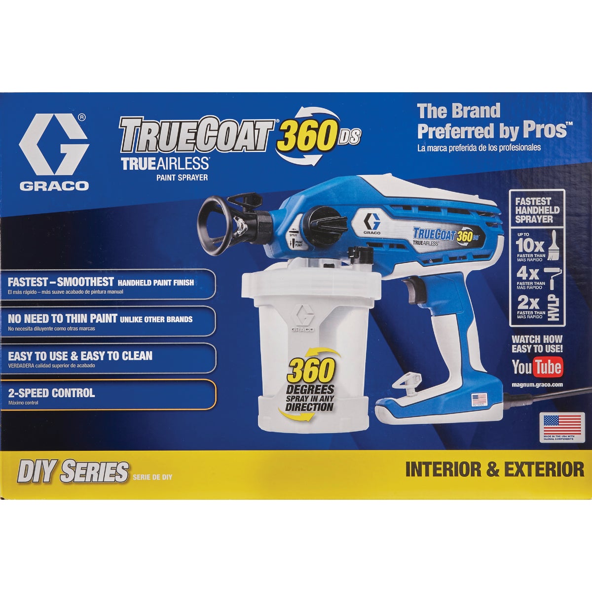 Graco TrueCoat 360 DS Electric Airless Paint Sprayer