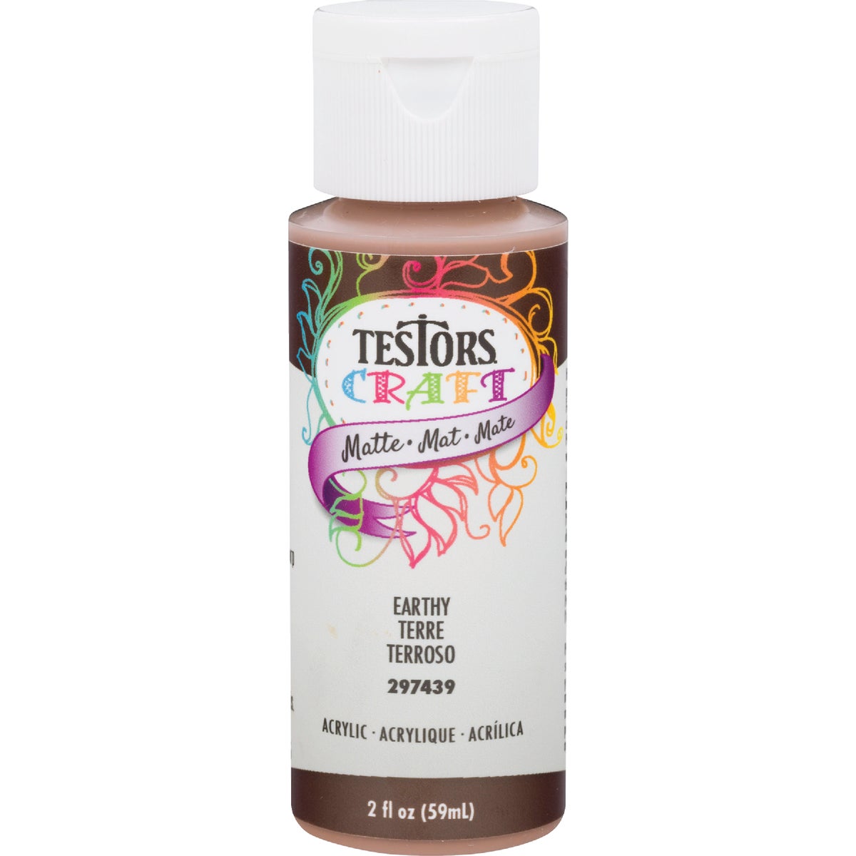 TESTORS 2 Oz. Acrylic Matte Craft Paint, Earthy