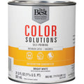 Do it Best Color Solutions Latex Self-Priming Eggshell Interior Wall Paint, Bright White, 1 Qt.