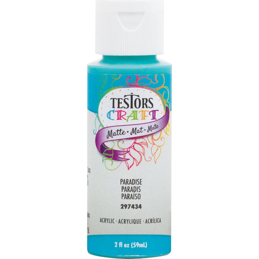 Testors 2 Oz. Acrylic Matte Craft Paint, Paradise