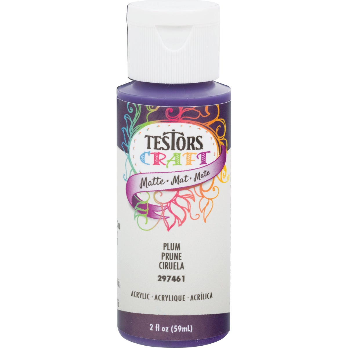 Testors 2 Oz. Acrylic Matte Craft Paint, Plum