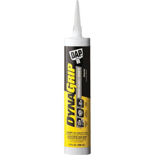 DAP DYNAGRIP 10 Oz. Mirror-Marble-Granite Construction Adhesive