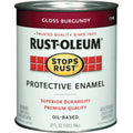 Rust-Oleum Professional Oil Based Gloss Protective Rust Control Enamel, Burgundy, 1 Qt.