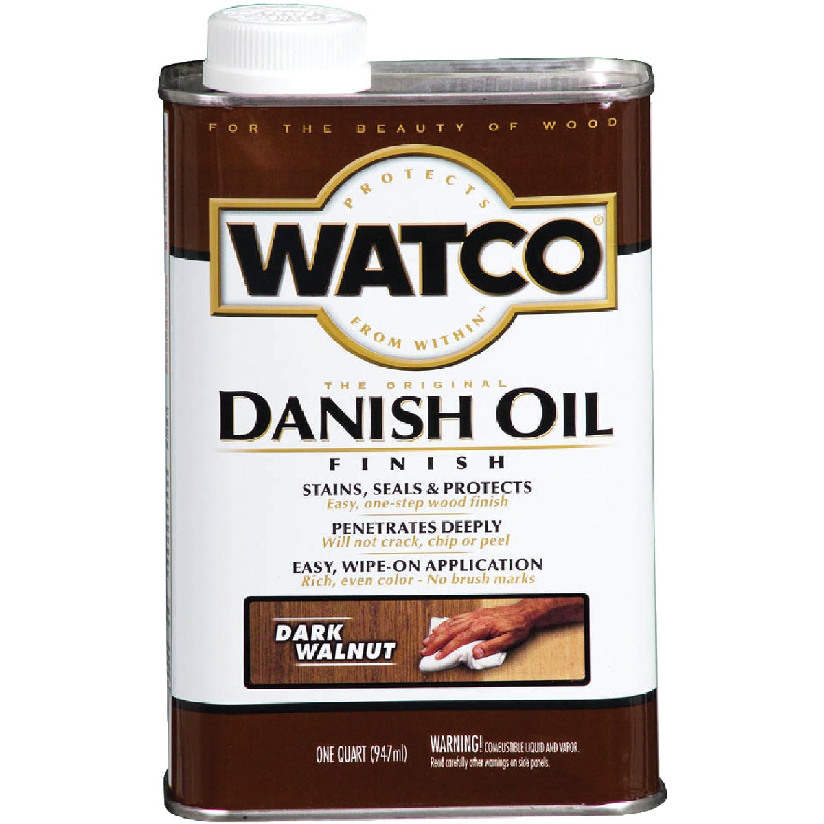 Watco Danish 1 Qt. Low VOC Dark Walnut Oil Finish