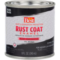 Do it Best Rust Coat Oil-Based Gloss Enamel, Black, 1/2 Pt.