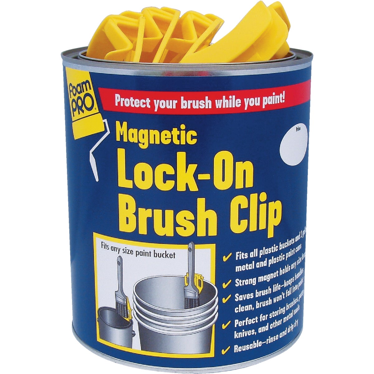 FoamPro Magnetic Lock-On Brush Clip