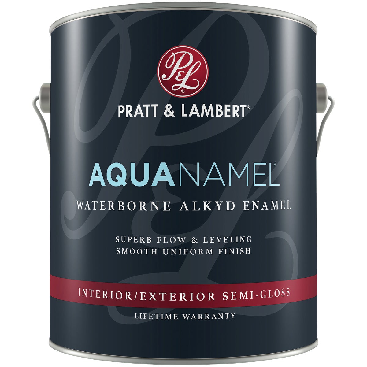 Pratt & Lambert Aquanamel Waterborne Alkyd Semi-Gloss Interior/Exterior Enamel, Pastel Base, 1 Gal.