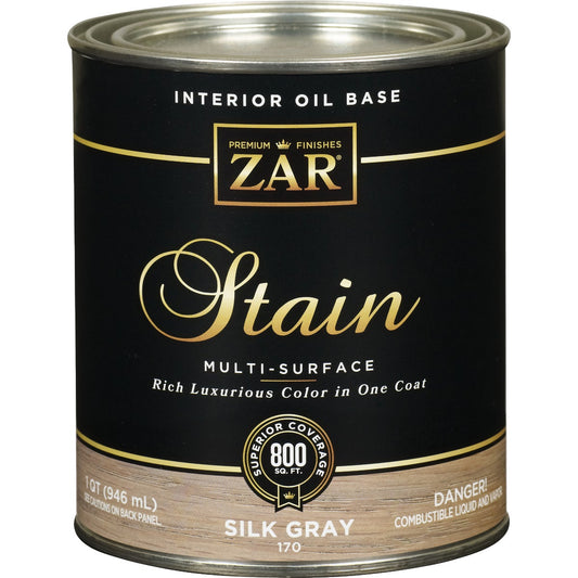 ZAR Oil-Based Wood Stain, Silk Gray, 1 Qt.