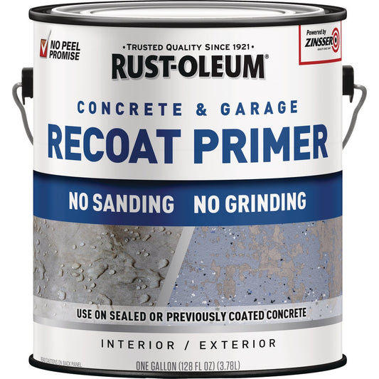 Rust-Oleum Garage & Concrete Recoat Floor Primer, Semi-Transparent Gray, Gal