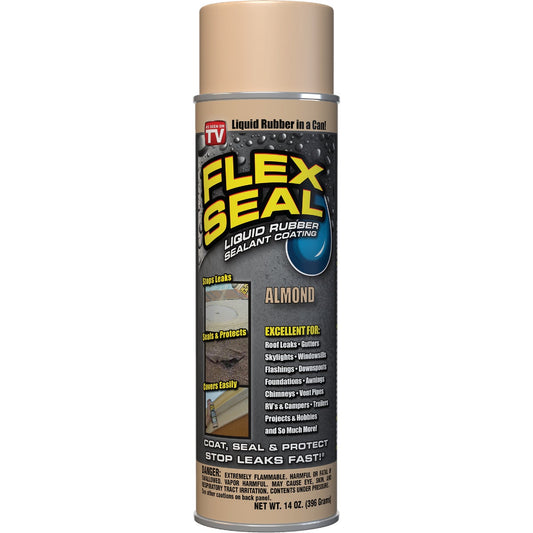 FLEX SEAL 14 Oz. Spray Rubber Sealant, Almond