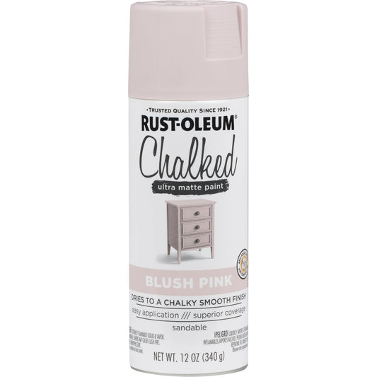 Rust-Oleum Chalked 12 Oz. Ultra Matte Spray Paint, Blush Pink