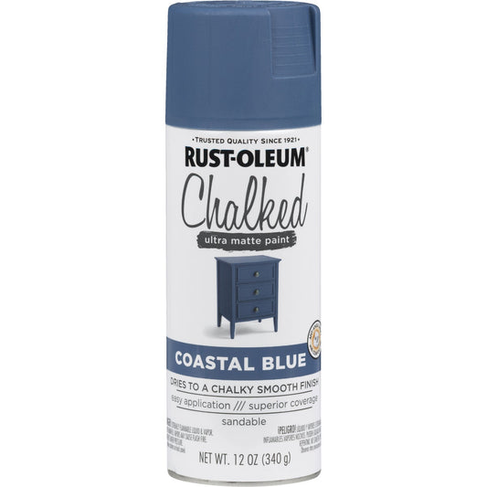 Rust-Oleum Chalked 12 Oz. Ultra Matte Spray Paint, Coastal Blue