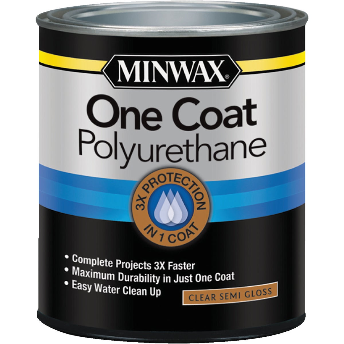 Minwax One Coat 1 Qt. Semi-Gloss Interior Polyurethane