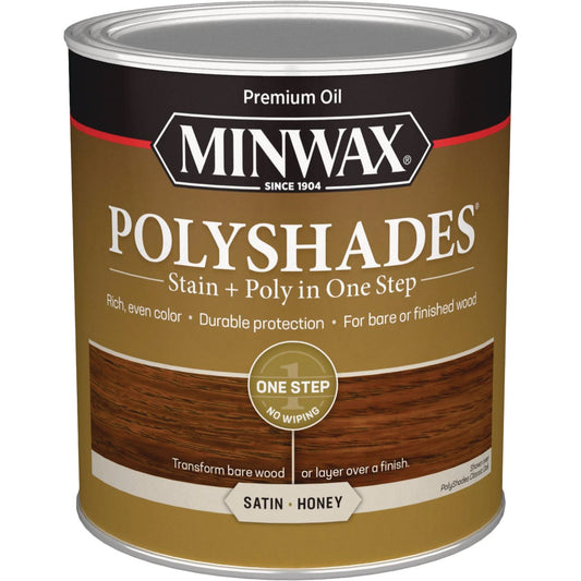 Minwax Polyshades 1 Qt. Satin Stain & Finish Polyurethane In 1-Step, Honey