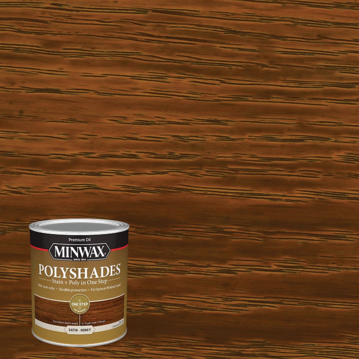 Minwax Polyshades 1 Qt. Satin Stain & Finish Polyurethane In 1-Step, Honey