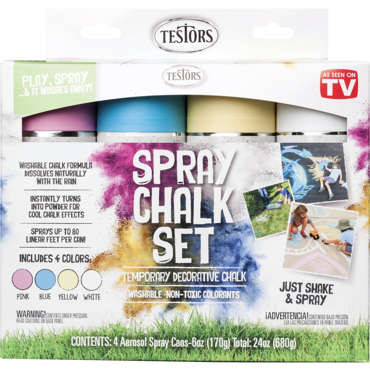 Rust-Oleum Testors Spray Chalk Set (4-Pack)