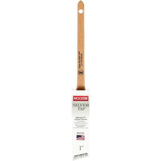 Wooster SILVER TIP 1 In. Thin Angle Sash Paint Brush