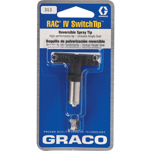 Graco Reverse-A-Clean 6 to 8 In. W. 0.013 In. Tip Paint Sprayer Airless Spray Tip