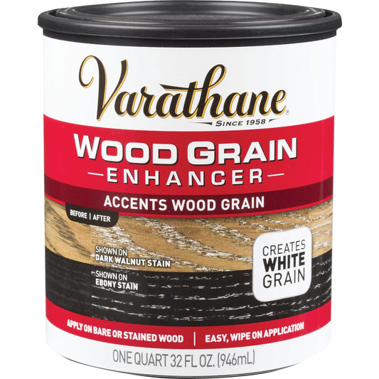 Varathane 1 Qt. Wood Grain Enhancer Finish, White