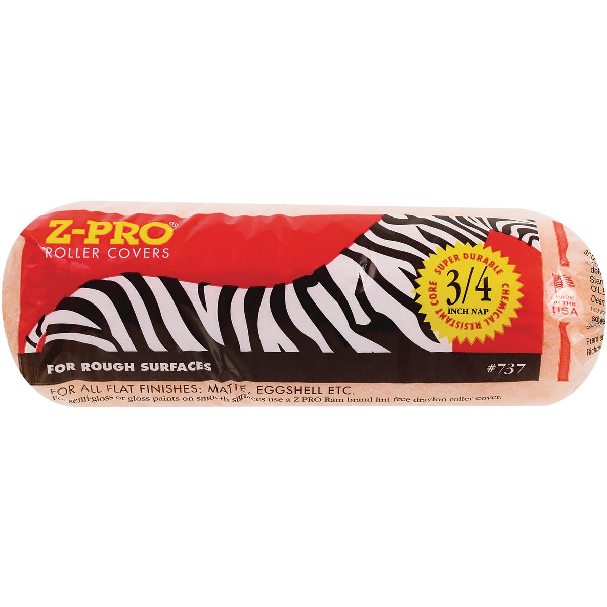 Premier Z-Pro Zebra 9 In. x 3/4 In. Knit Fabric Roller Cover