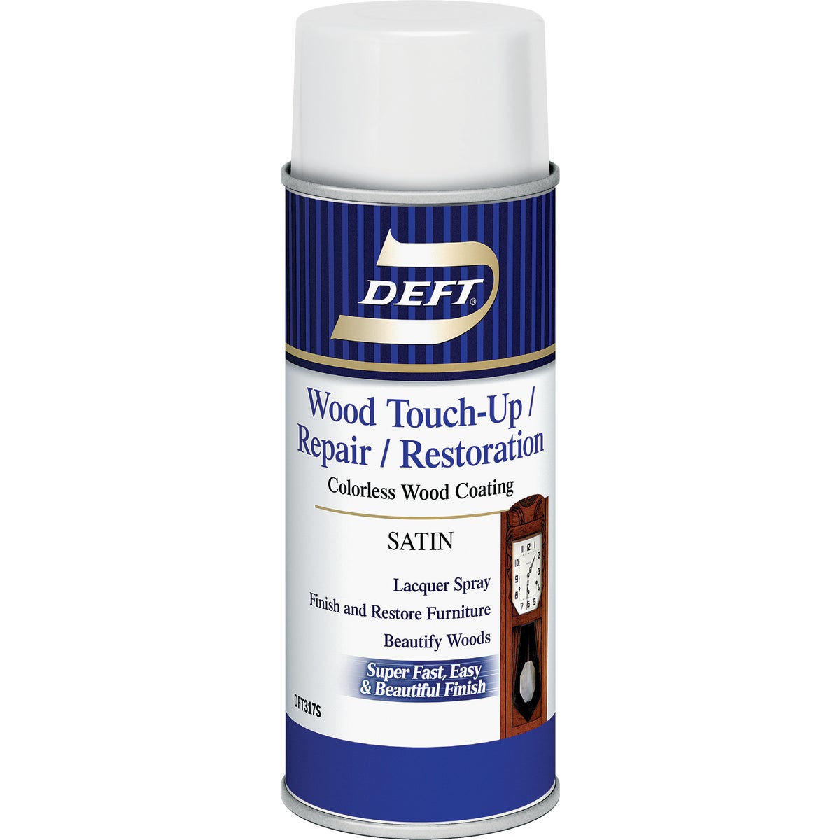 Deft VOC Compliant 12.25 Oz. Satin Clear Wood Finish Interior Spray Lacquer