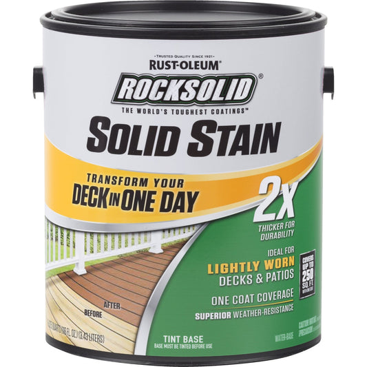 Rust-Oleum RockSolid Tint Base Solid Deck Stain, 1 Gal.