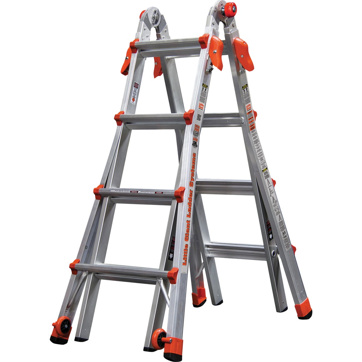 Little Giant Velocity 15 Ft. Aluminum Telescoping Ladder With 300 Lb. Load Capacity Type IA Duty Rating